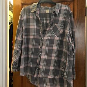 TERRA AND SKY FLANNEL TOP SIZE 2XL IN EUC